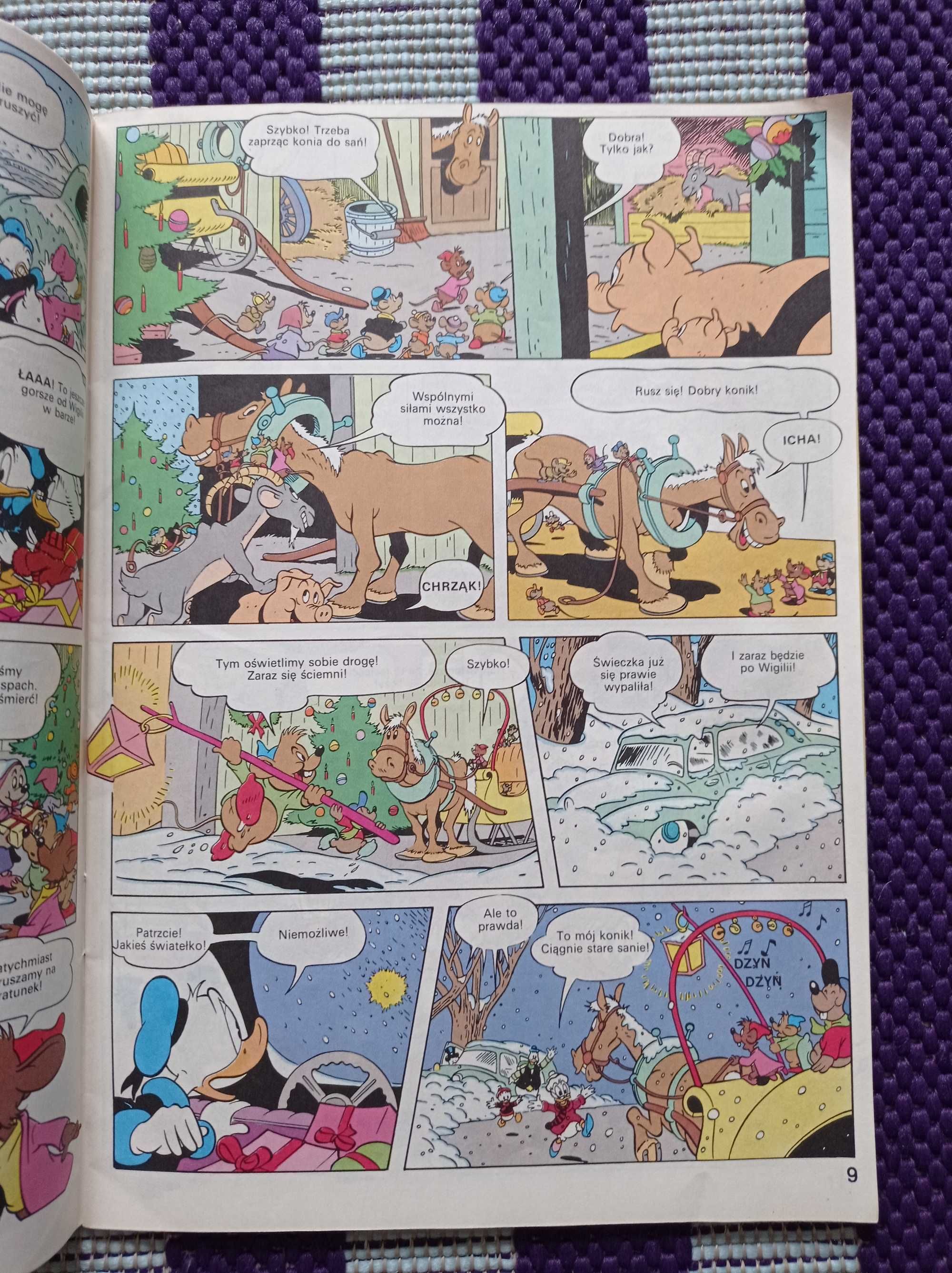Stary komiks Mickey Mouse z 1991 roku kolekcjonerski świetny stan