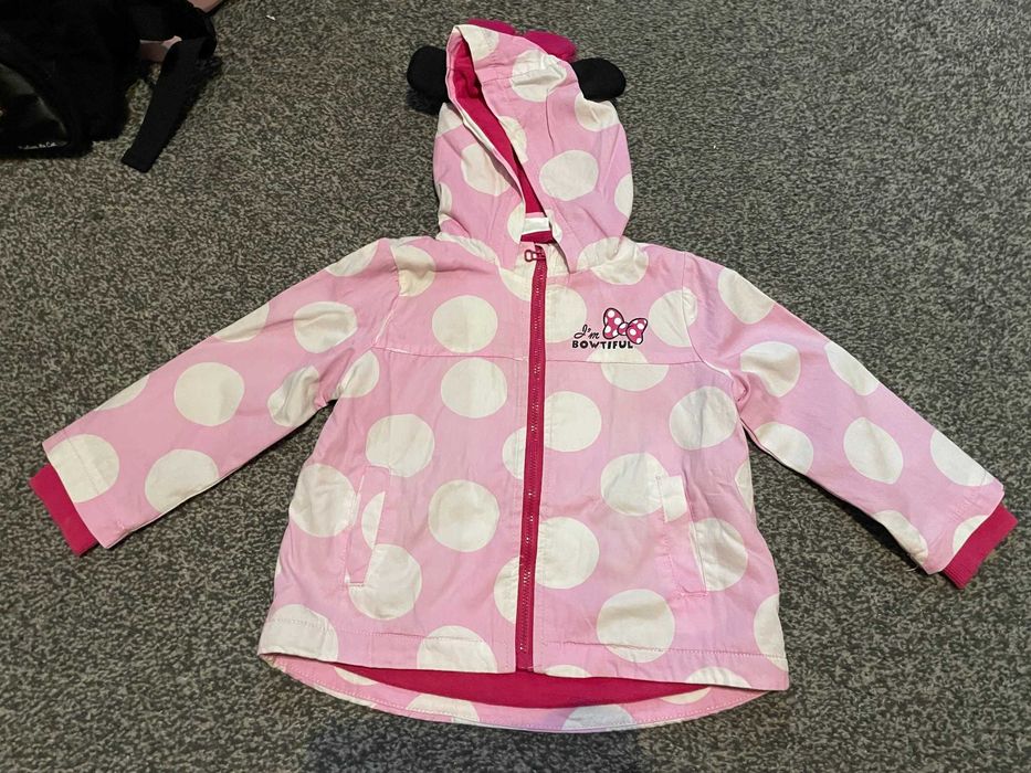Kurtka Minnie Mouse z polarem w środku rozm. 80 cm