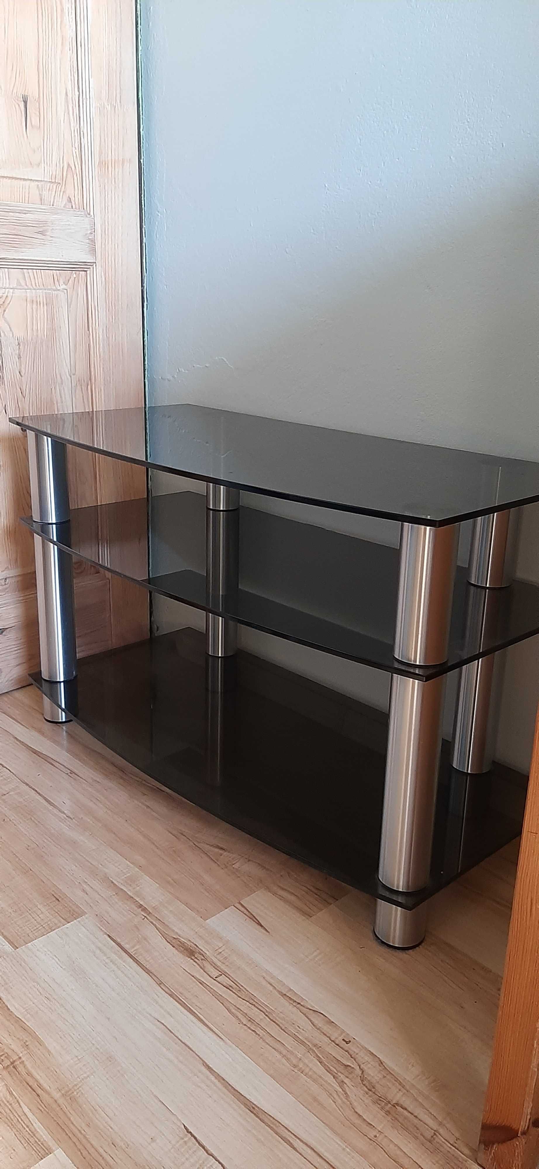 Stolik pod tv polka szafka pod telewizor szklana Ikea