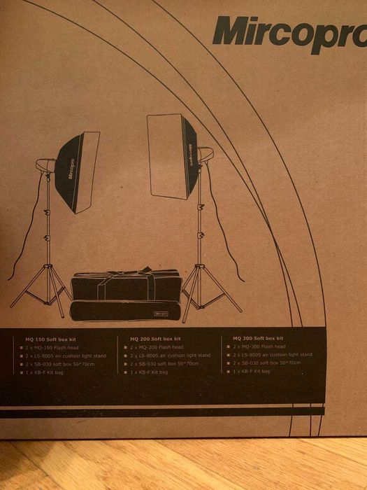 Студийный набор Mircopro MQ-300 Softbox kit, радиосинхронизатор