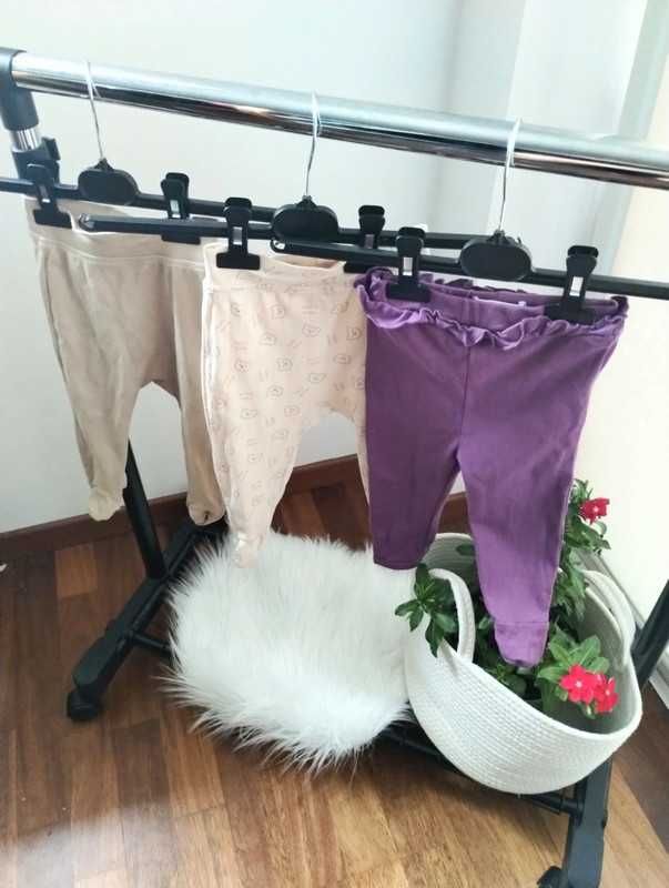5 pak zestaw do spania 2 pajace i 3 półśpiochy r. 74 cm 6-9 MSC.