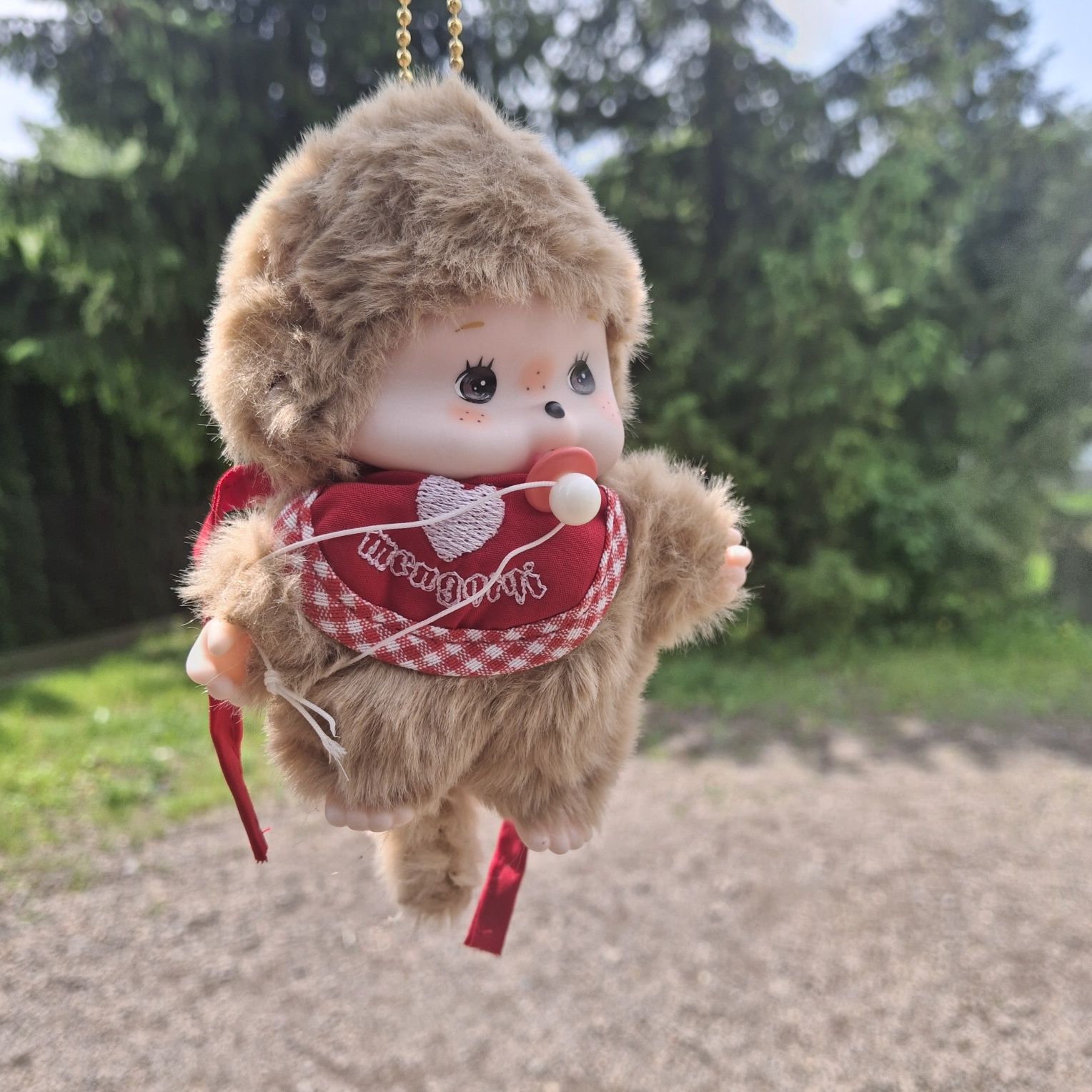 Śliczny pluszowy brelok Monchhichi 1 sztuka