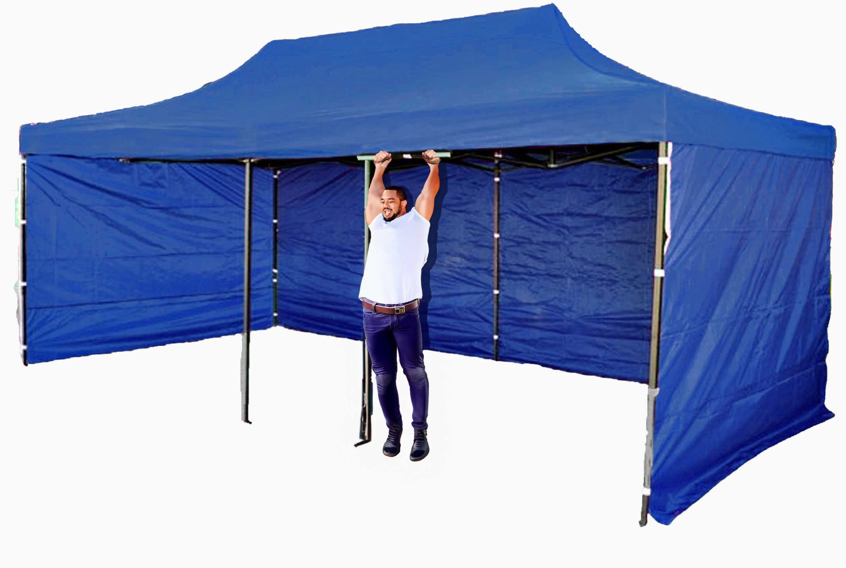 60kg 3x6 18m Namiot Handlowy parasol Ogrodowy szybko rozkładany montaż