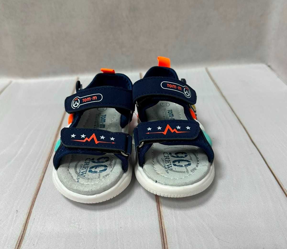 Детские сандалии Tom.M для мальчика синие  р21-23