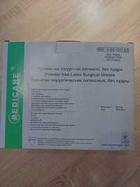 Рукавички ХІРУРГІЧНІ латексні 50 ПАР Medicare