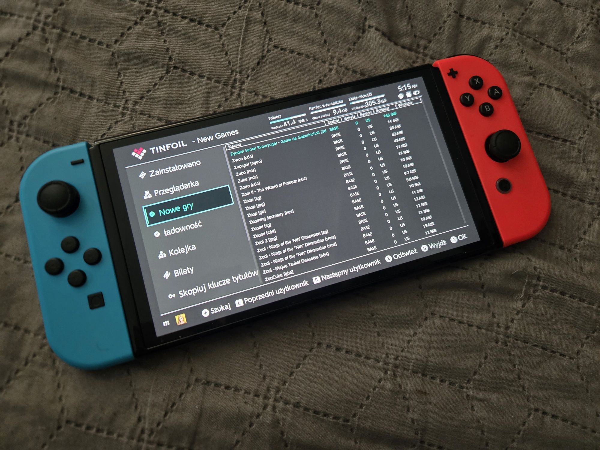 Konsola Nintendo Switch OLED Przerobiona CFW Chip Atmosphere 256GB