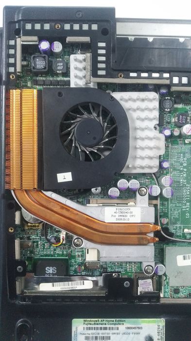 Вентилятор охлаждения с радиатором для ноутбука