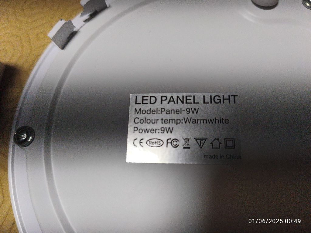 Luz Led de embutir 9W