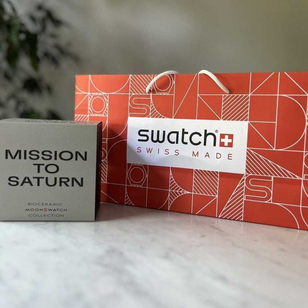 Biocéramique Saturn – Omega x Swatch SO33T100 Premiera