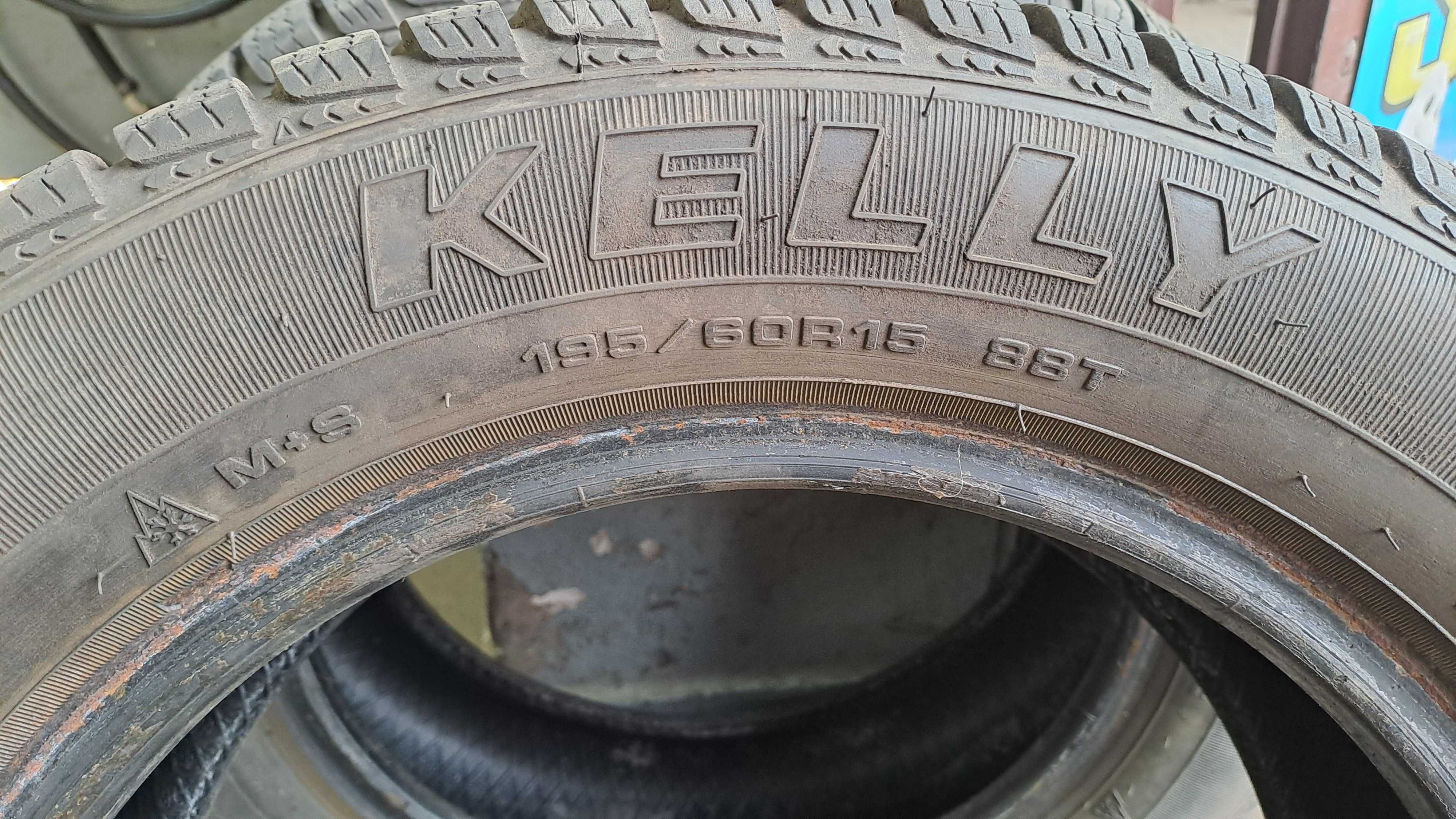 195/60r15 kelly opony zimowe uzywane 7mm bieznik