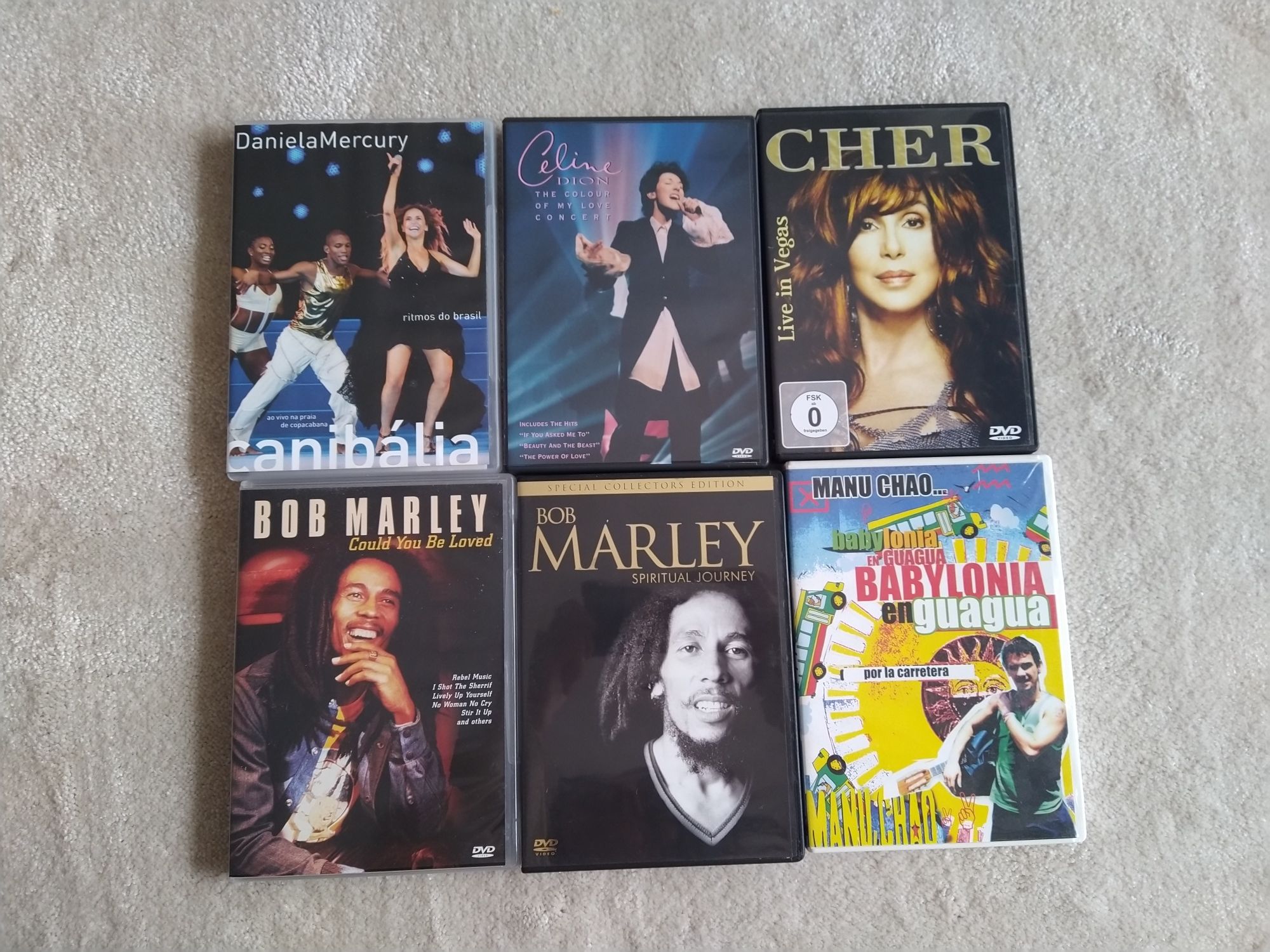 DVDs concertos música