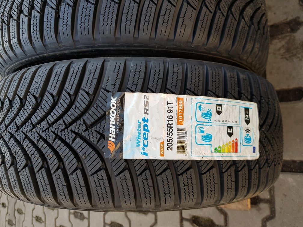 4x205/55R16 Hankook Winter Icept RS 2 Nowy komplet opon zimowych