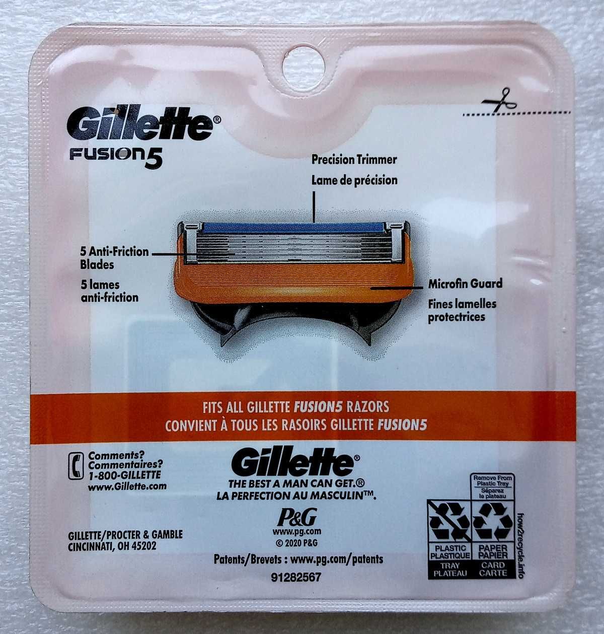 Gillette Fusion5 , 4 шт. (оригинал, USA)
