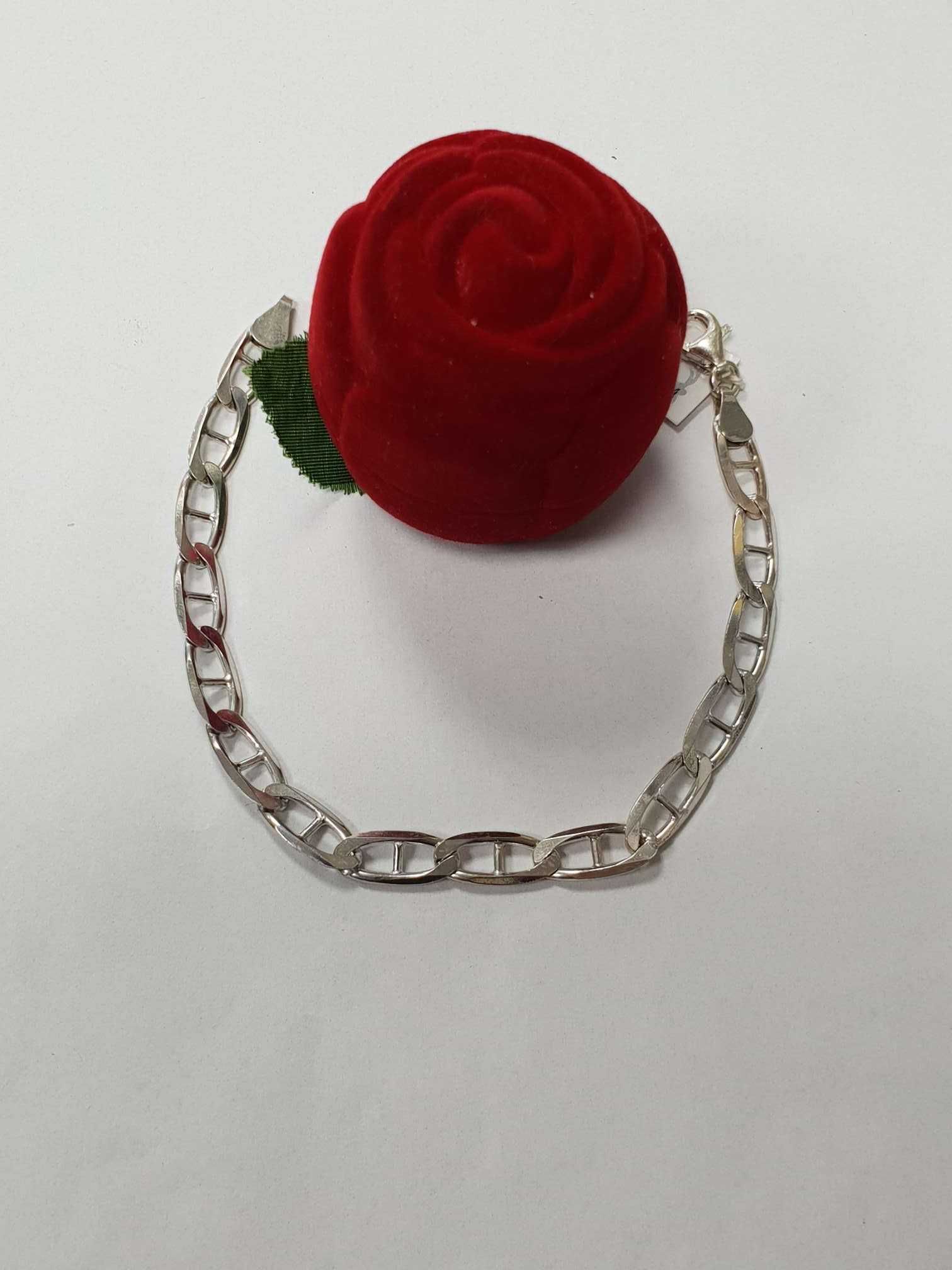 Srebrna bransoletka, splot Gucci, srebro 925 długość  20cm