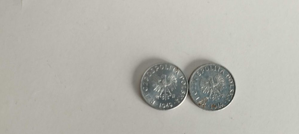 2 monety 1 gr. 1949 r.