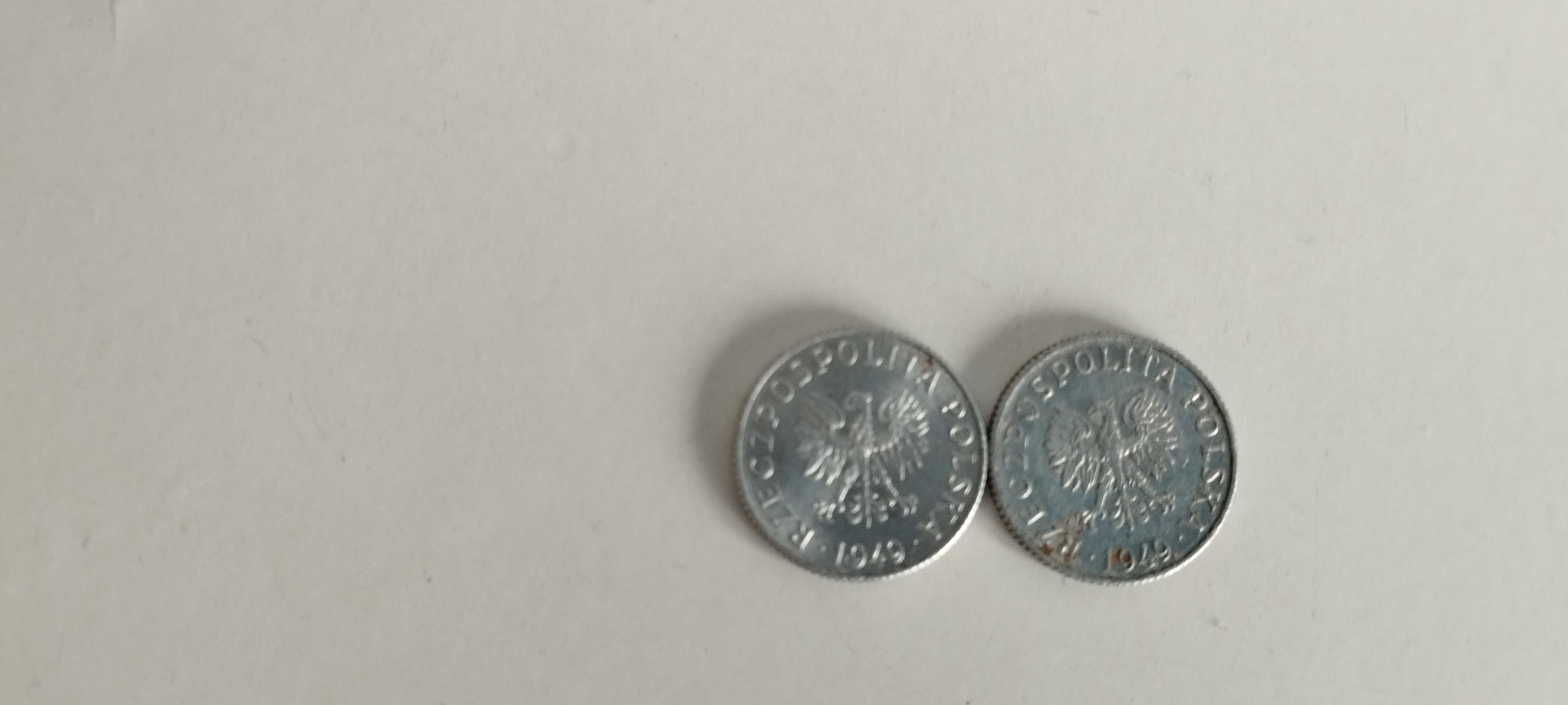 2 monety 1 gr. 1949 r.