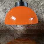 Oryginalna lampa sufitowa wisząca regulowana  PRL vintage kolor