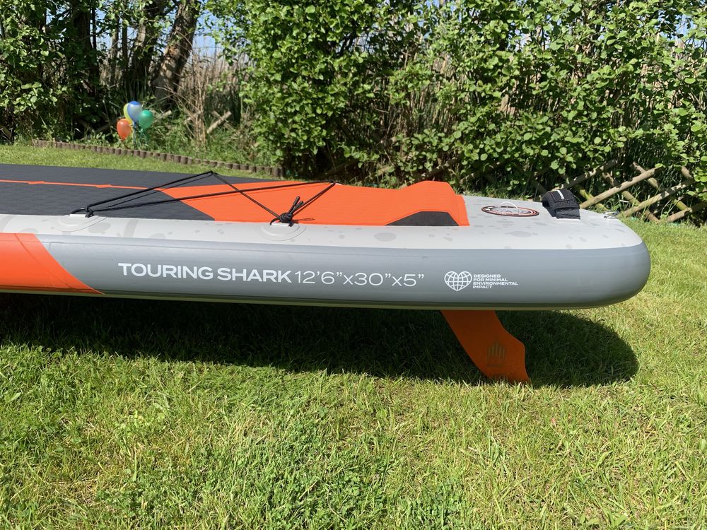 NOWA 2024r deska SUP 12,6x32x6  TOURING wiosło carbon 25PSI SHARK