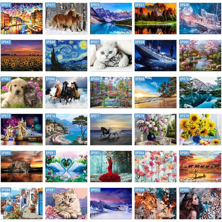 Haft Diamentowy Diamond Painting 5d Duży Mozaika Zestaw Obraz + Akceso