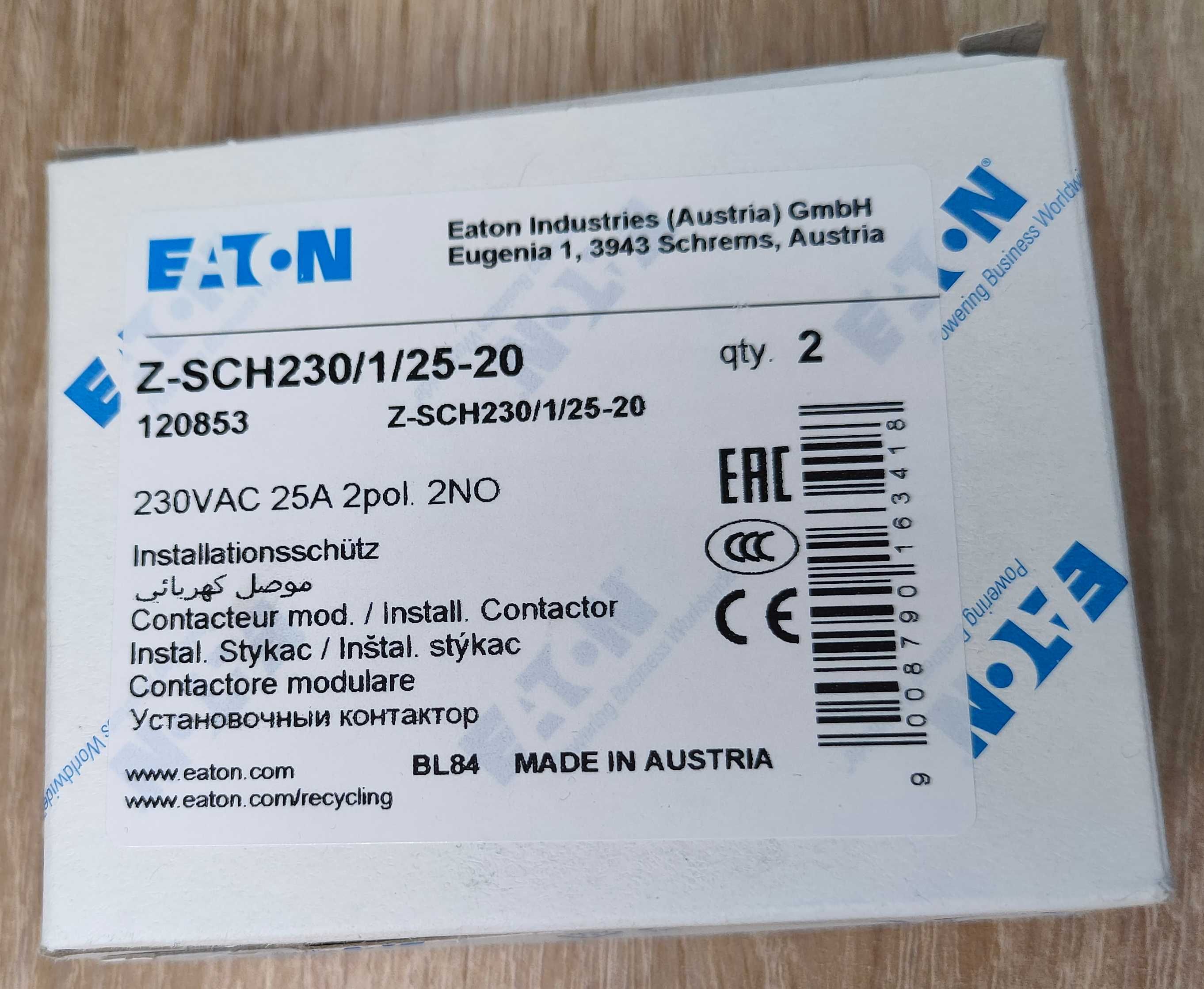 120853 Z-SCH230/1/25-20 Stycznik modułowy