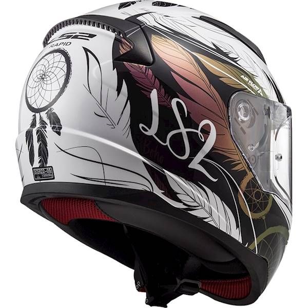 Nowy Kask LS2 RAPID BOHO White Black Pink