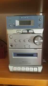 Rádio e Leitor de Discos Sony, c/ Colunas