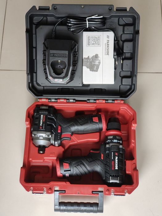 Zestaw PARKSIDE PERFORMANCE wiertarko-wkrętarka + zakrętarka udarowa