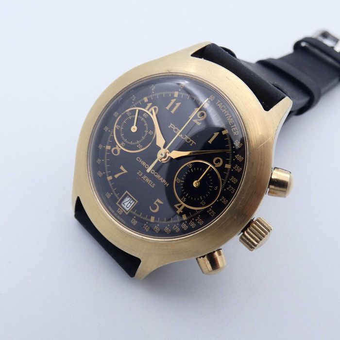 POLJOT Chronograf 3133 Czarny lata 90'e
