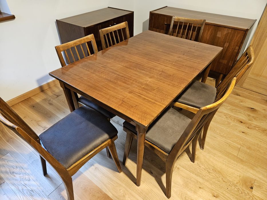 Stół  80x120 (180) rozsuwany PRL chierowski hanka var