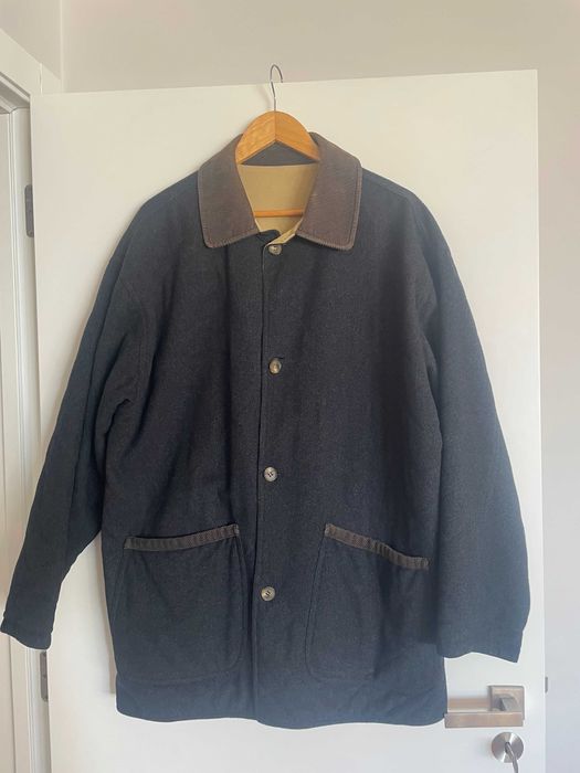 Casaco Parka - cinzento escuro com forro em bege