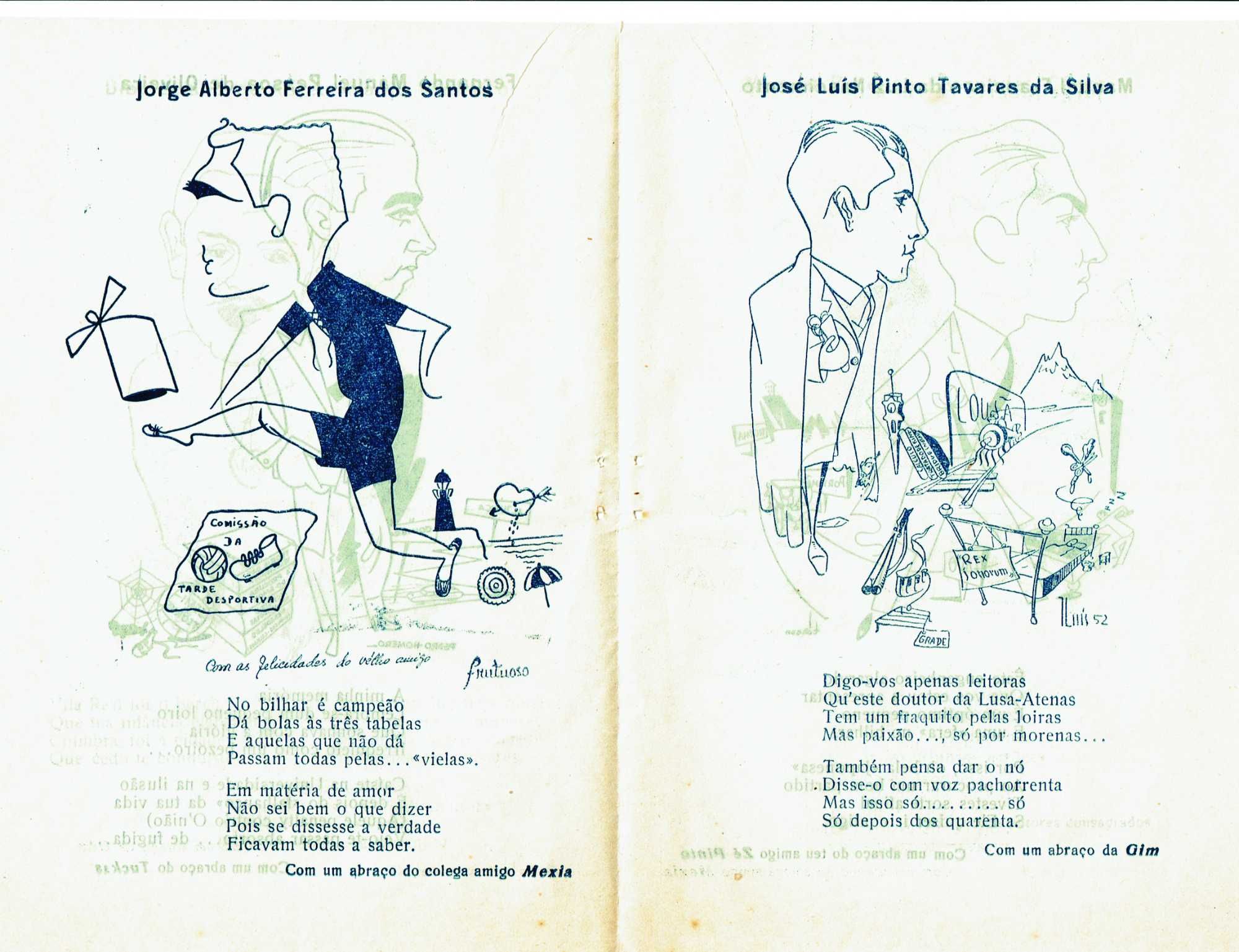 Libreto da Queima das Fitas Coimbra maio 1952 -