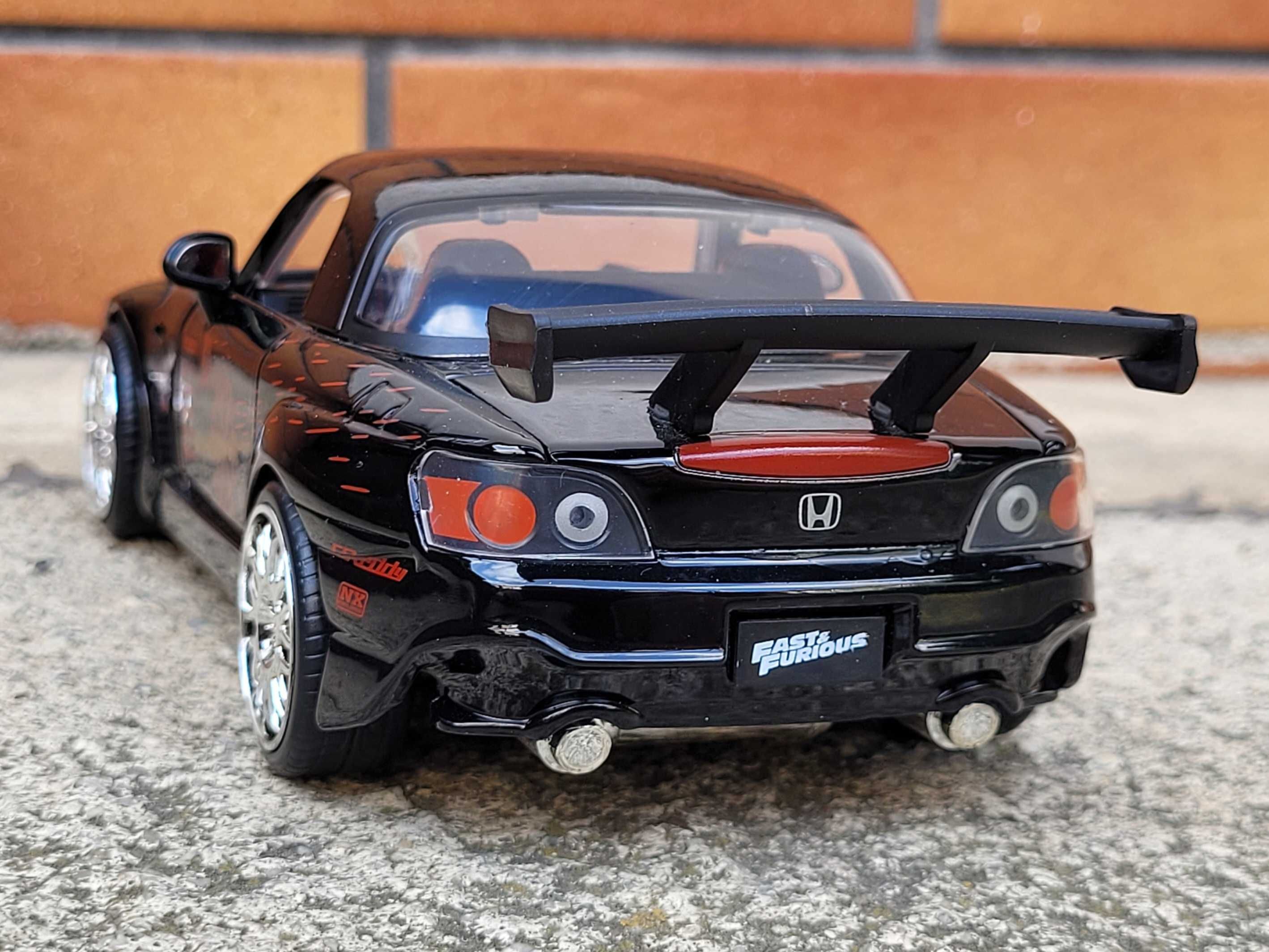 Honda S2000 Black Szybcy wściekli Jada 1:24 Fast & Furious kolekcja