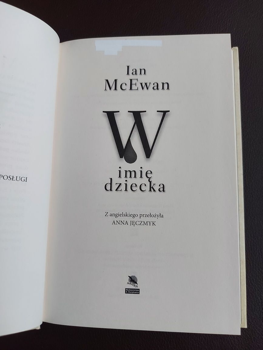 W Imię dziecka - Ian Mcewan