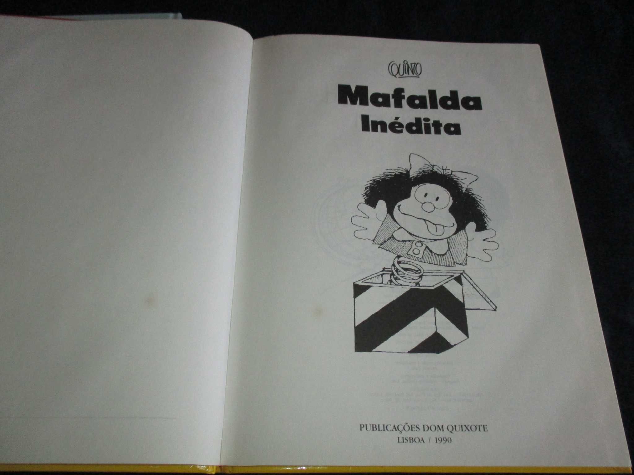 Livro Mafalda Inédita Dom Quixote 1990 CD