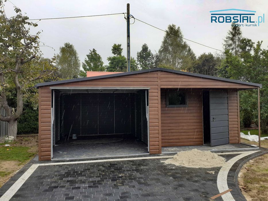 Garaż drewnopodobny 7x5m - montaż GRATIS! #81