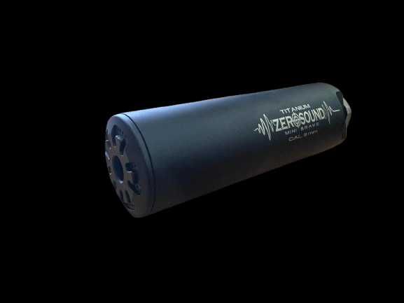 Саундмодератор Zerosound TITAN MINI 9 мм Black, FDE, Olive