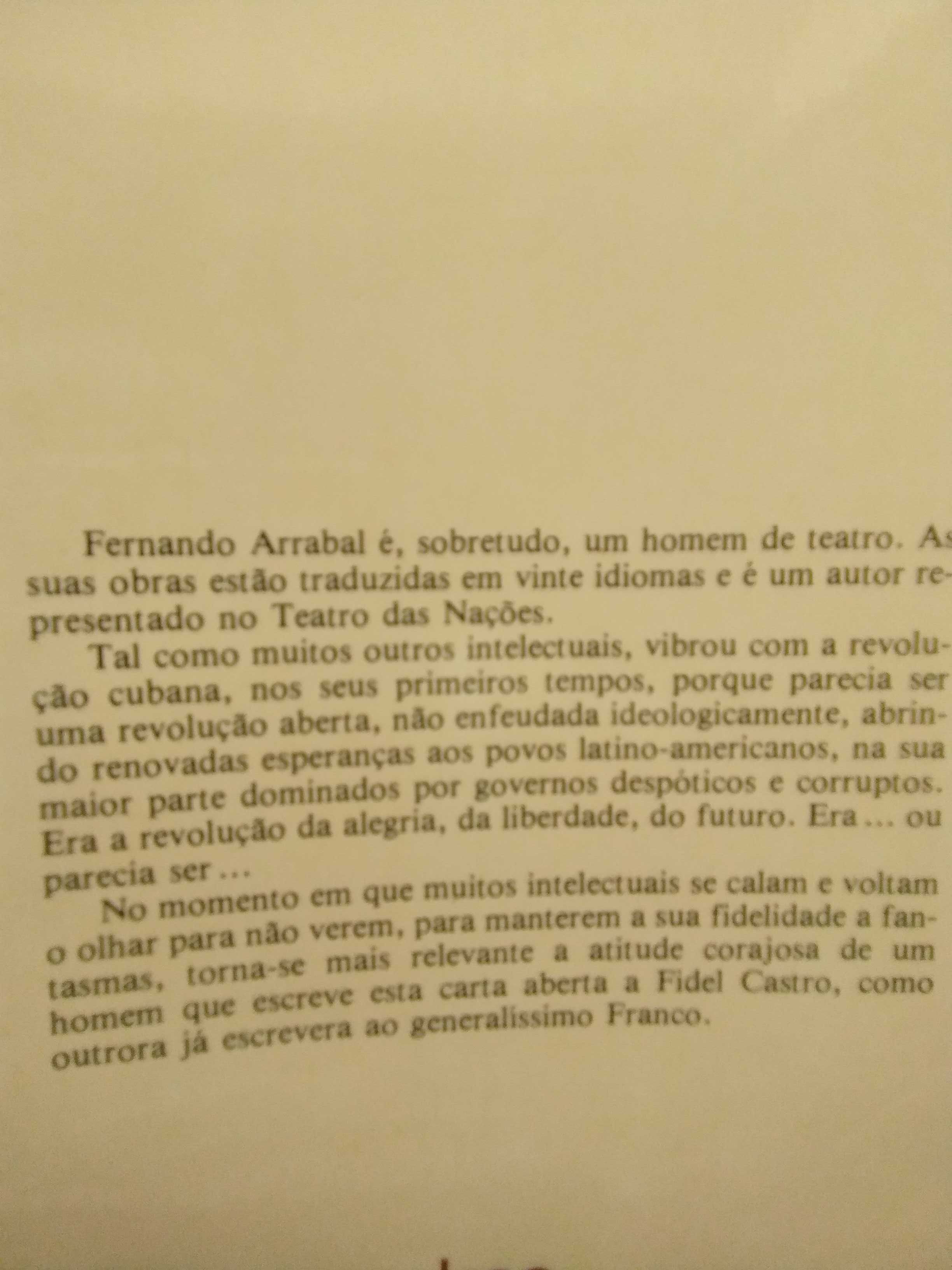 Carta a Fidel Castro ano: 1984 - Arrabal