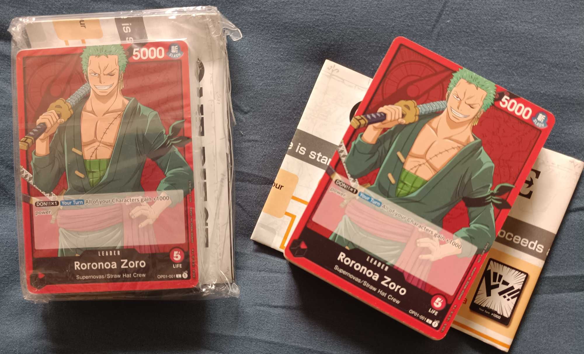 2 demo decks One Piece Roronoa Zoro