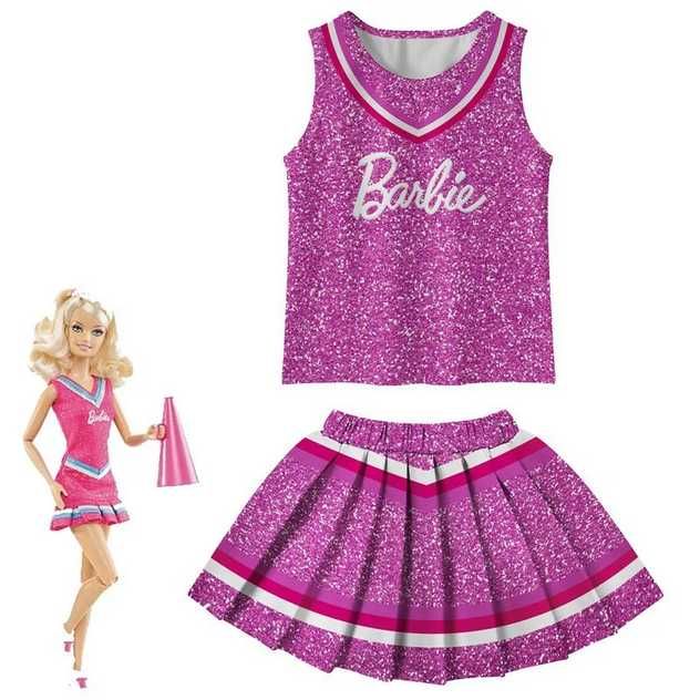 Barbie komplet spódnica koszulka cheerleaderka Cosplay