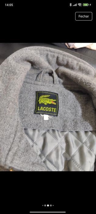 Casaco Lacoste de Lã XL