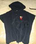 Casaco poncho azul marinho s