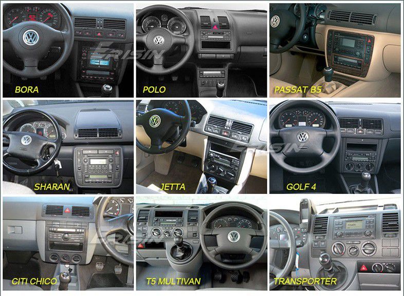 Auto Rádio 2 Din Android 14 Ibiza Polo Passat Golf Leon