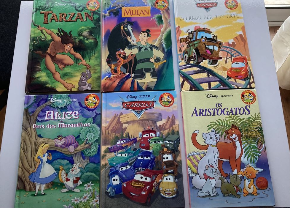 Livros da Disney.