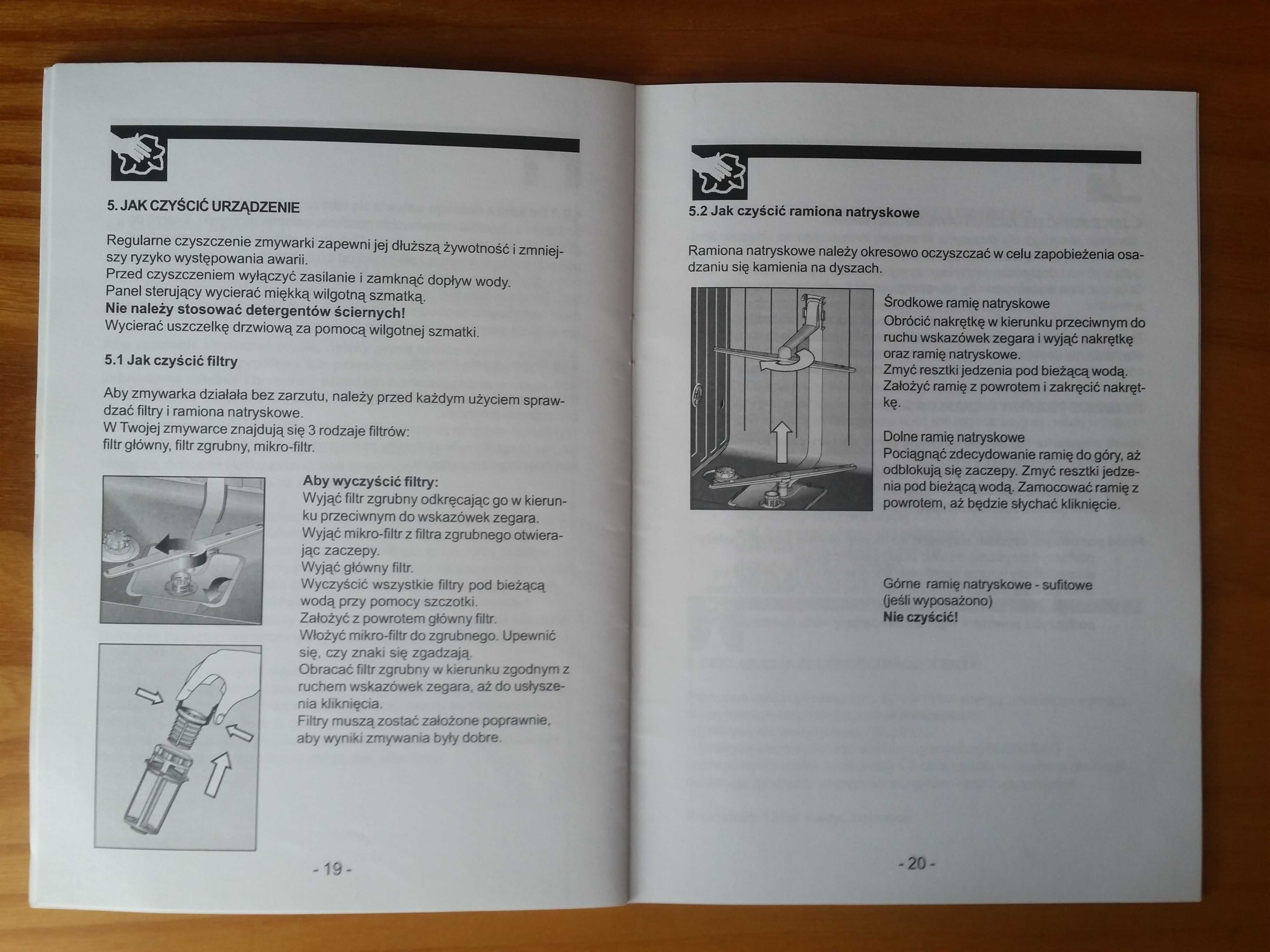 Zmywarka Do Naczyń Instrukcja Obsługi Amica ZZA 4628