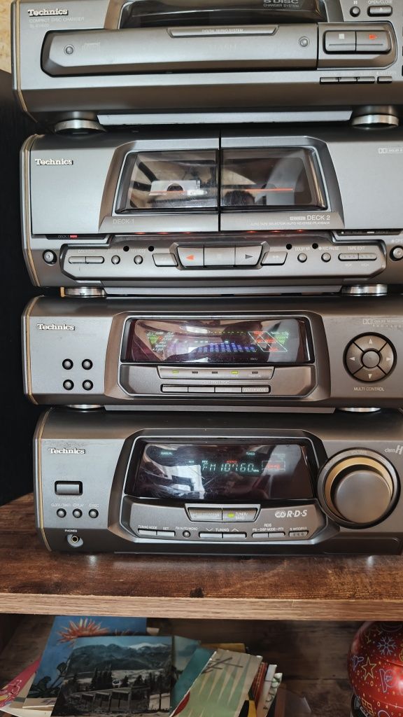 Wieża Technics plus kolumny x5