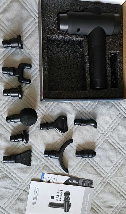 Masażer Pistolet do masażu mięśni z wyświetlaczem LCD – 30 poziomów