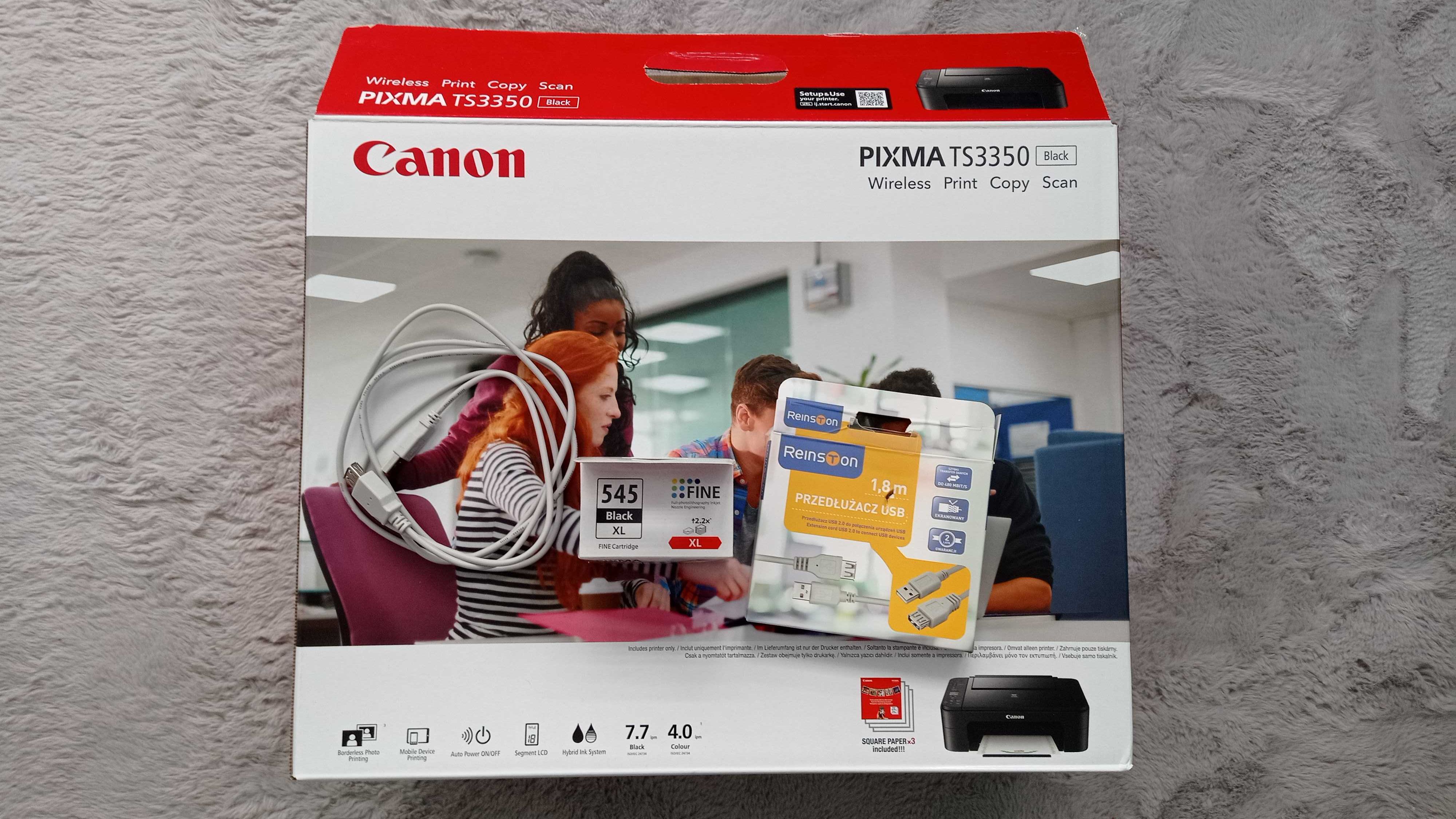 Spędzam nową drukarkę canon PIXMA TS3350 BLACK