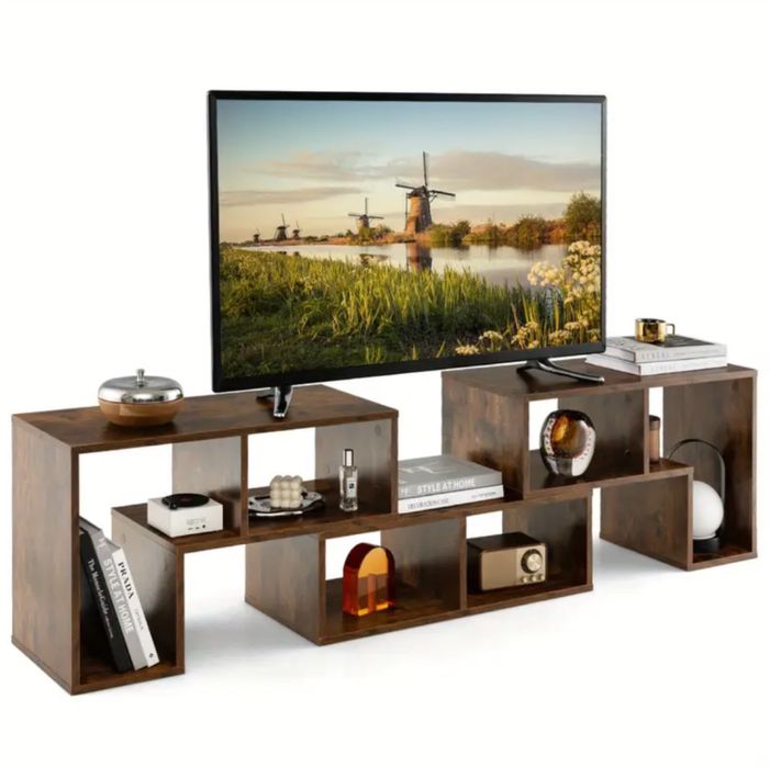 HIT! SZAFKA RTV DREWNIANA * 3-CZĘŚCIOWA * rozkładana * stylowa