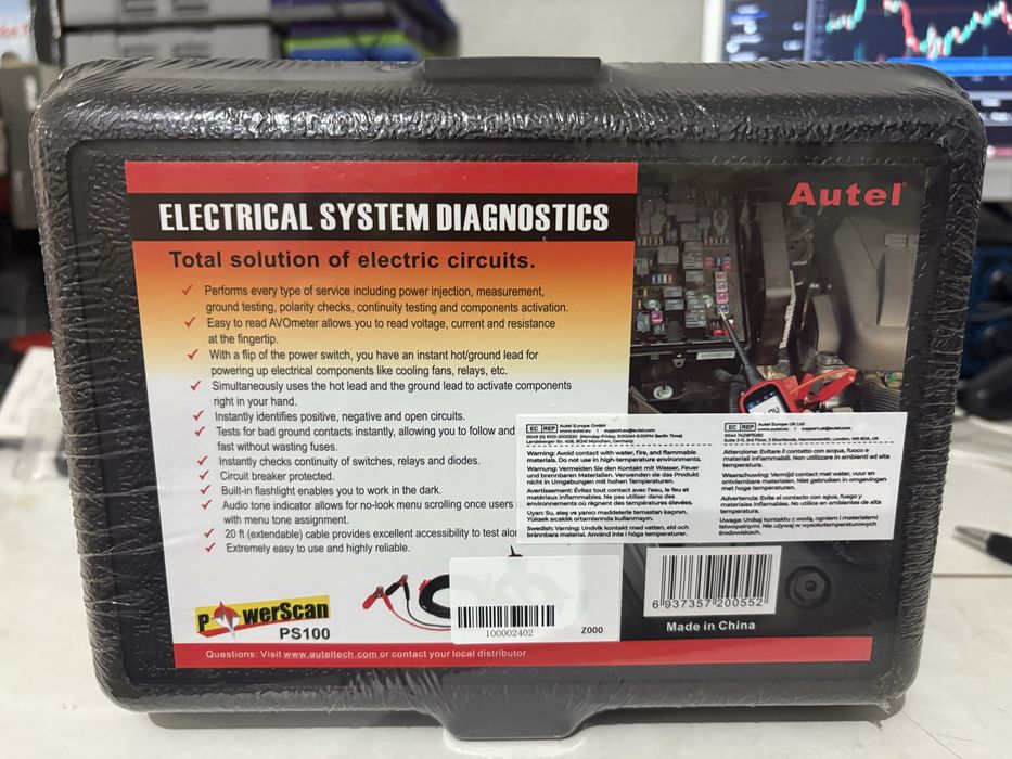 Autel ps100 ferramenta de eletricista