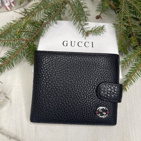 Чоловічий шкіряний гаманець Гуччі Gucci